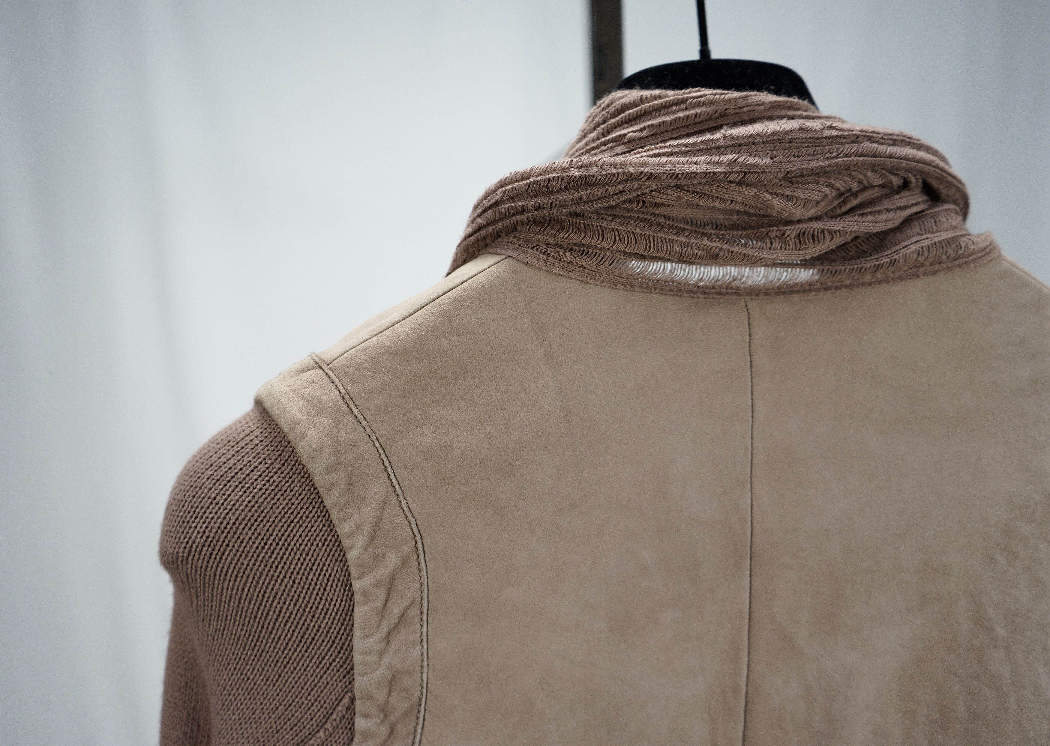 Isaac Sellam Experience S/S 2011 draped suede knit blazer Size US S / EU 44-46 / 1 - 10 Thumbnail