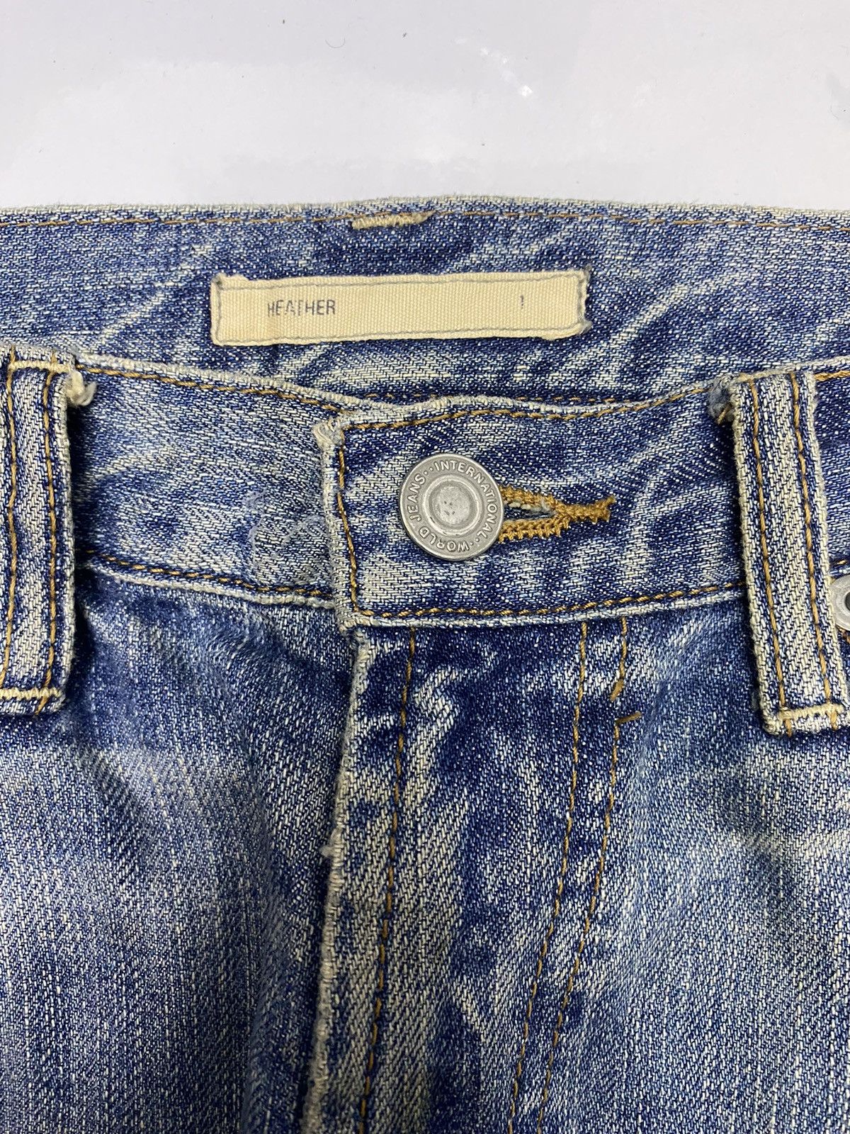 Beauty Beast 🔥DISTRESSED DENIM PATCHWORK HEATHER JAPANESE JEANS DENIM Size US 30 / EU 46 - 7 Thumbnail