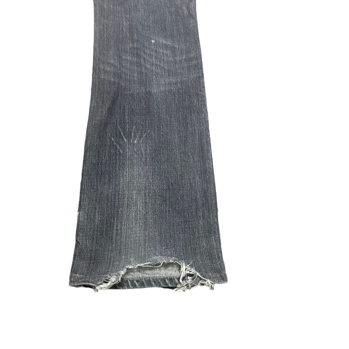 Nicole Club NCFM Leather Snake Skin Denim Flare Jeans Size US 30 / EU 46 - 15 Thumbnail