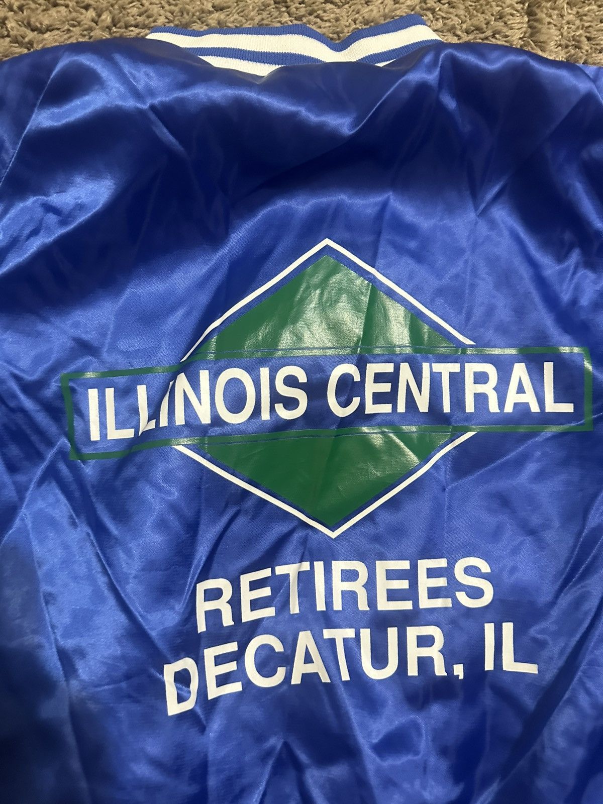 Nike Vintage Illinois Central satin jacket 80s size XL Size US XL / EU 56 / 4 - 2 Thumbnail