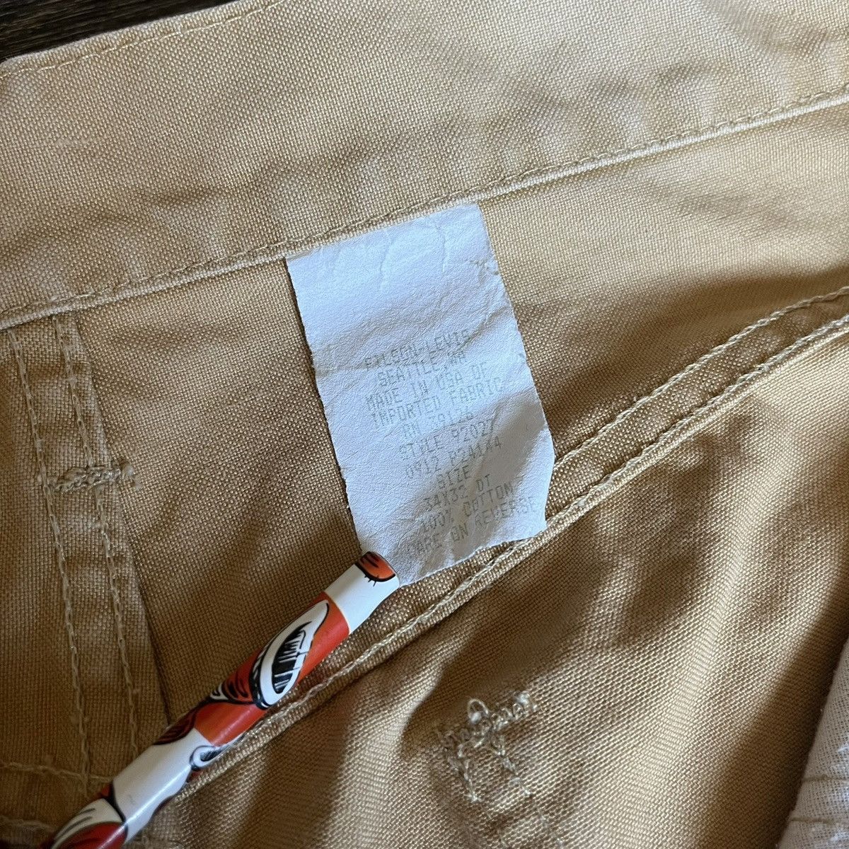Filson × Levi's Levi’s Filson Tin Cloth 505 Straight Beige Pants Made in USA Size US 32 / EU 48 - 8 Thumbnail