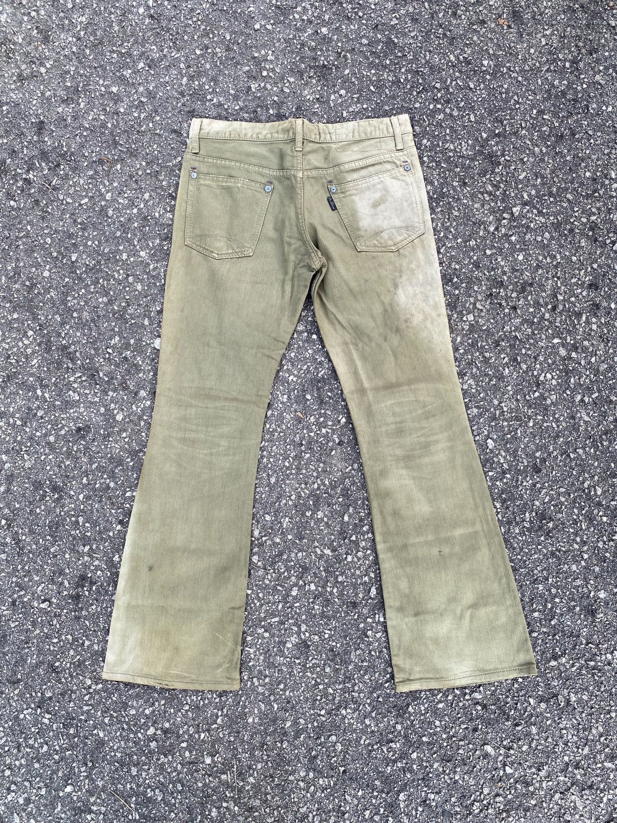 Japanese Brand Japanese Brand On Board Distressed Flare Denim Size US 31 - 2 Thumbnail