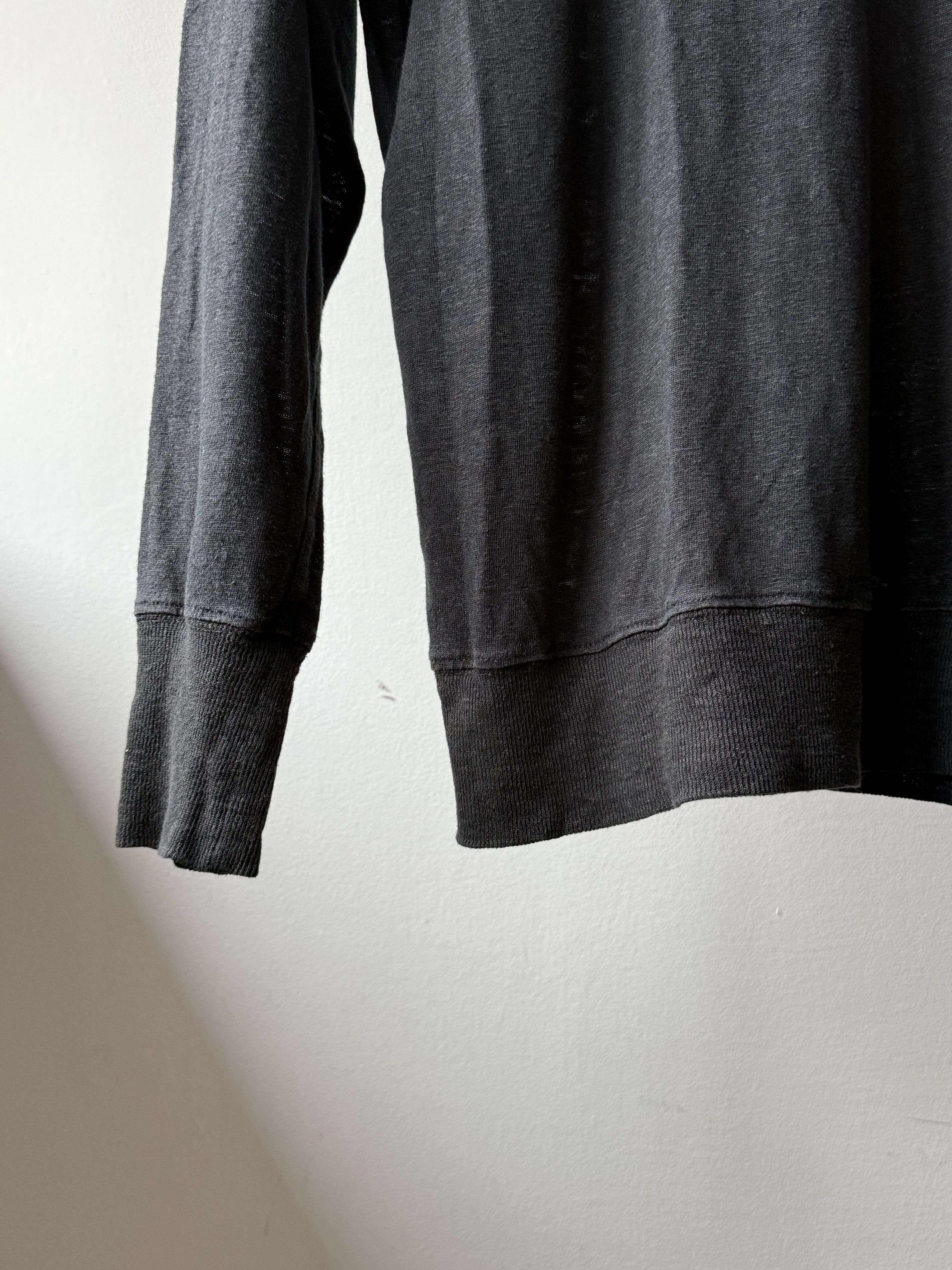 Isabel Marant Etoile Isabel Marant Etoile Black 100% Linen Long Sleeve T-Shirt Size M / US 6-8 / IT 42-44 - 8 Thumbnail