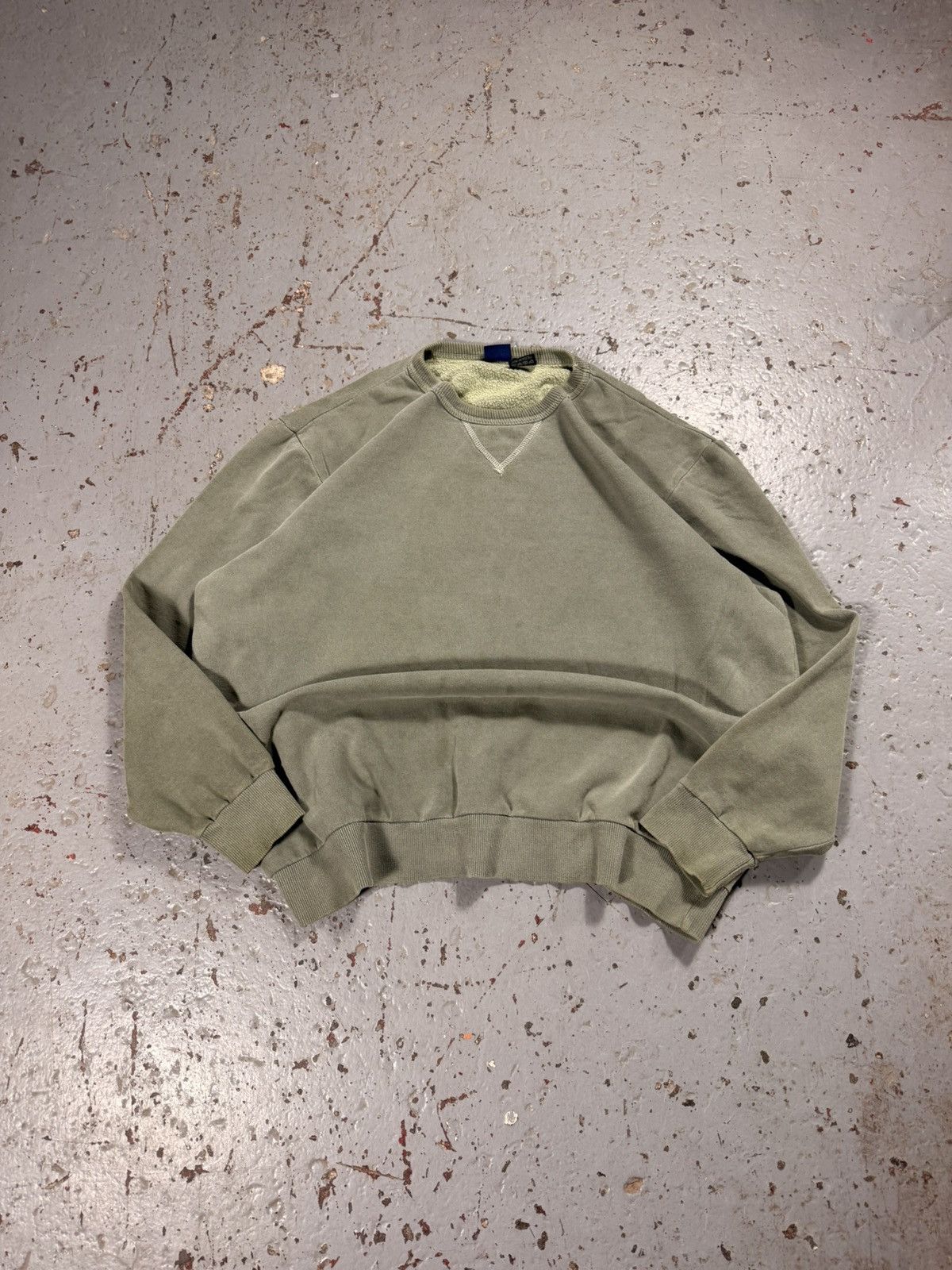 B.U.M Equipment Vintage B.U.M equipment Sea Foam Green Blank Crewneck Sweate Size US L / EU 52-54 / 3 - 1 Thumbnail