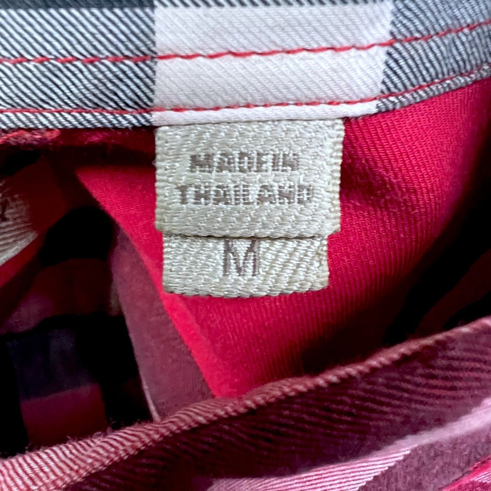 Burberry Burberry Brit Red Check Print Button Shirt $495 Retail M Size US M / EU 48-50 / 2 - 11 Thumbnail
