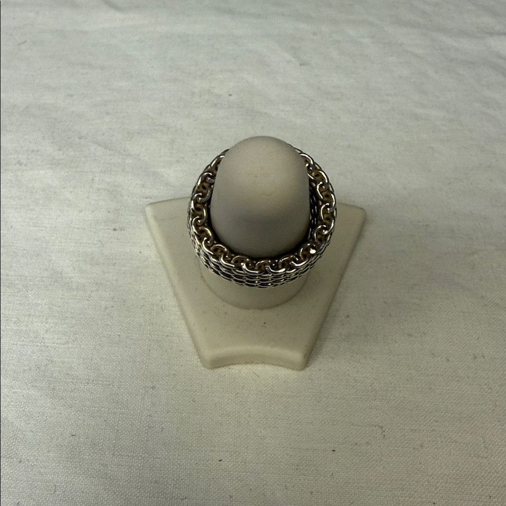 Tiffany & Co. Tiffany&Co. Somerset Mesh Ring in Sterling Silver (sz 4.5) Size ONE SIZE - 3 Thumbnail