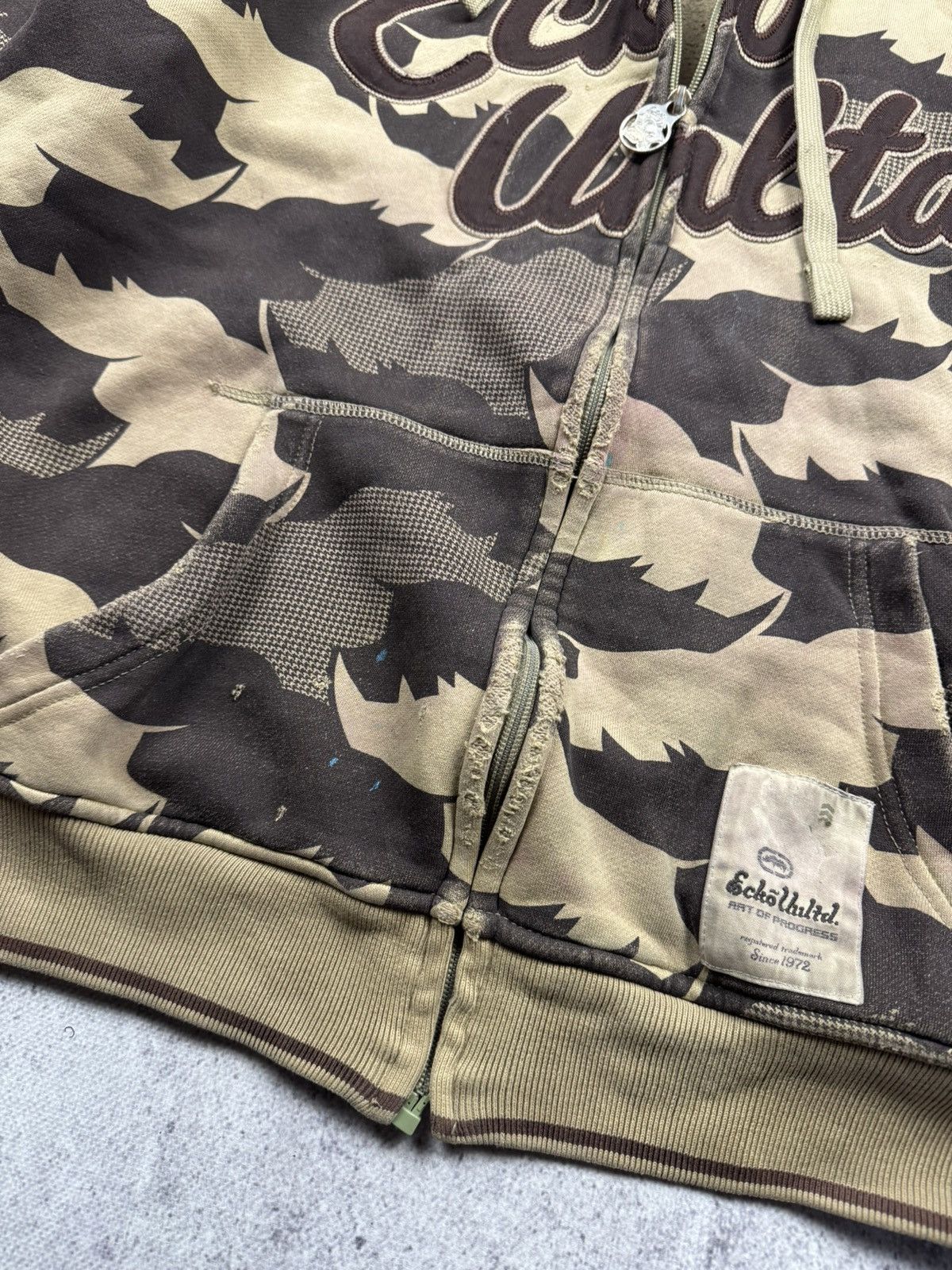 Ecko Unltd. Crazy Vintage Ecko Unltd Y2K Zip Hoodie Y2K Style Japan Size US L / EU 52-54 / 3 - 7 Thumbnail