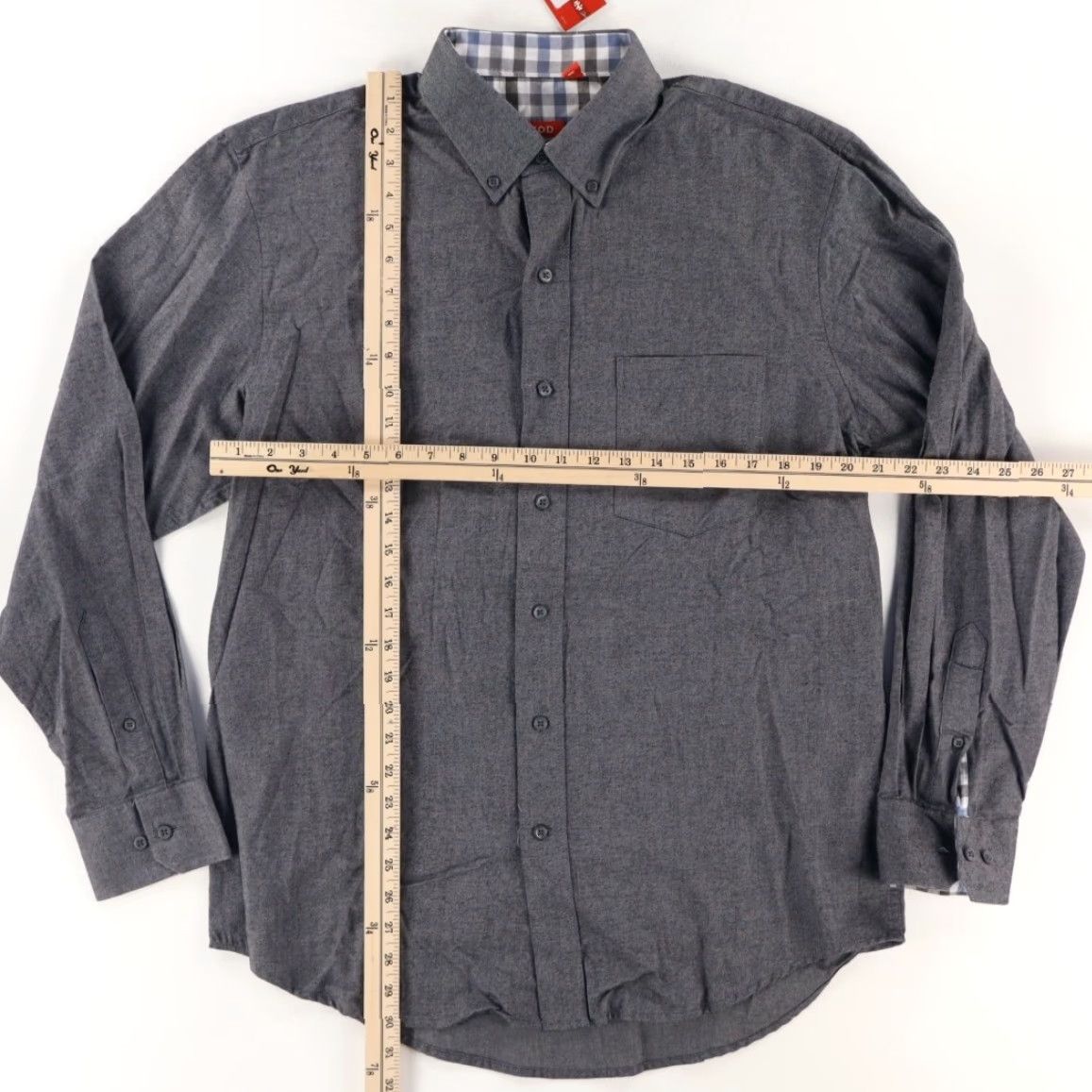 Chaps Chaps Shirt Brushed Twill Cotton Long Sleeve Button Down Alloy Men's M Size US M / EU 48-50 / 2 - 3 Thumbnail
