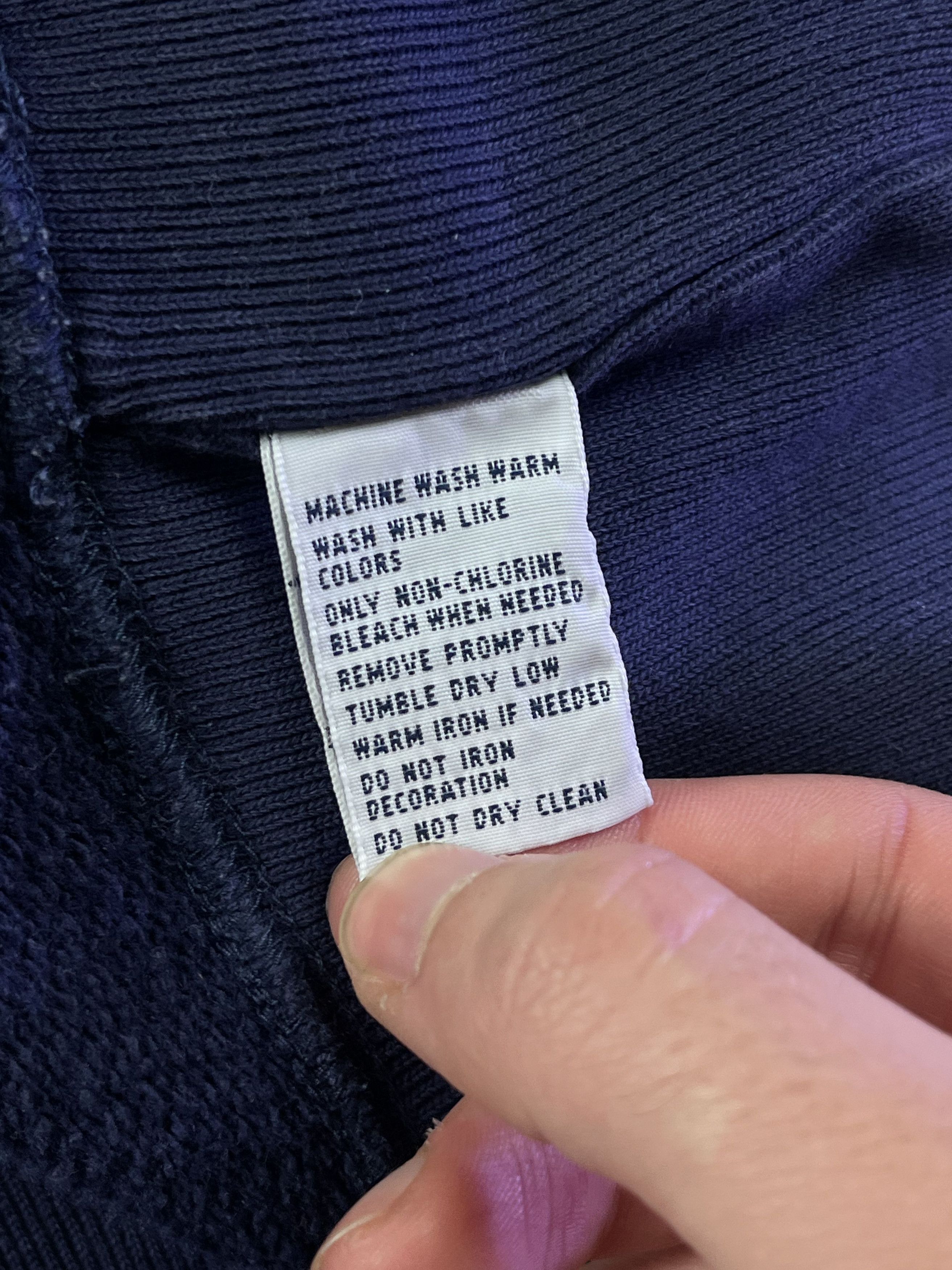 Ralph Lauren × Vintage VINTAGE 90s Ralph Lauren Navy Blue Hoodie Size US L / EU 52-54 / 3 - 6 Thumbnail