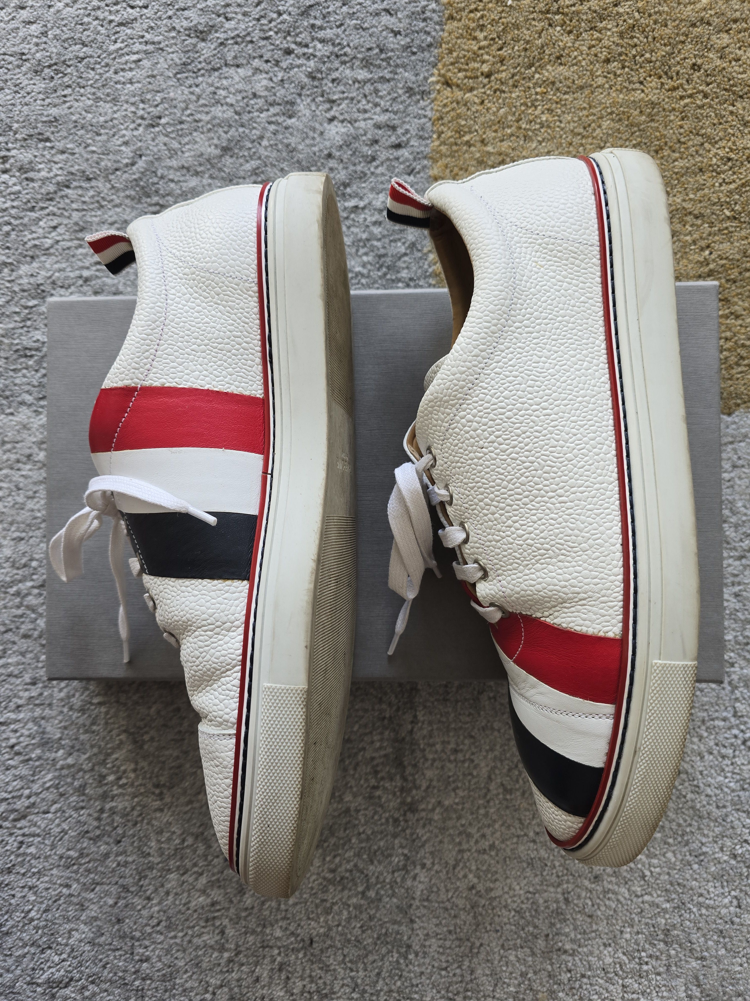 Thom Browne Thom Browne Canvas Sneaker w Heritage Contrast Stitch Size US 11 / EU 44 - 5 Thumbnail