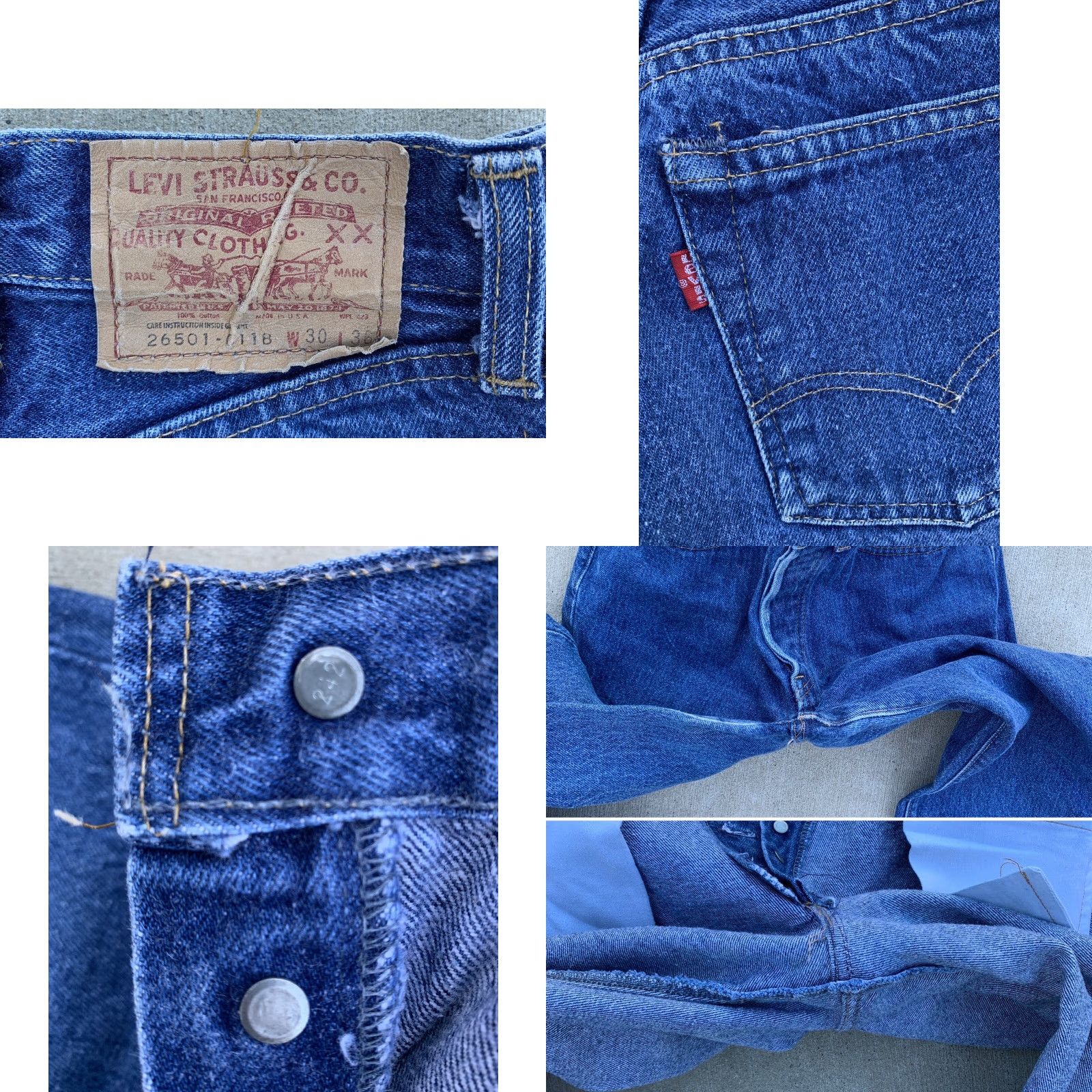 Levi's VINTAGE Levi’s 501 Jeans Women's Juniors 501 Blue Denim 26x32 30 36 7 M Made in USA Jeans Mens? Size 28" / US 6 / IT 42 - 10 Thumbnail