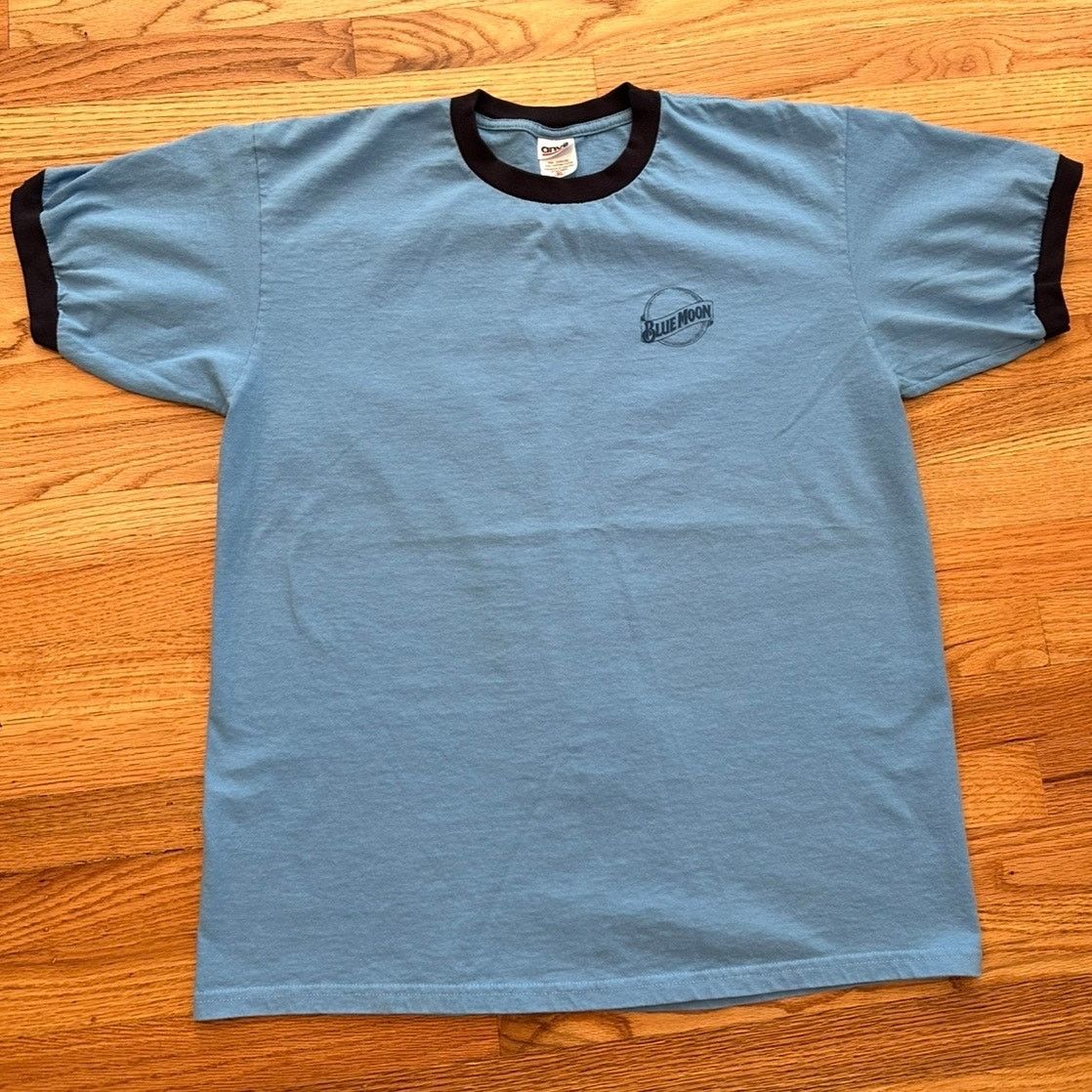 Anvil Blue moon ringer anvil tee Size US XL / EU 56 / 4 - 1 Thumbnail
