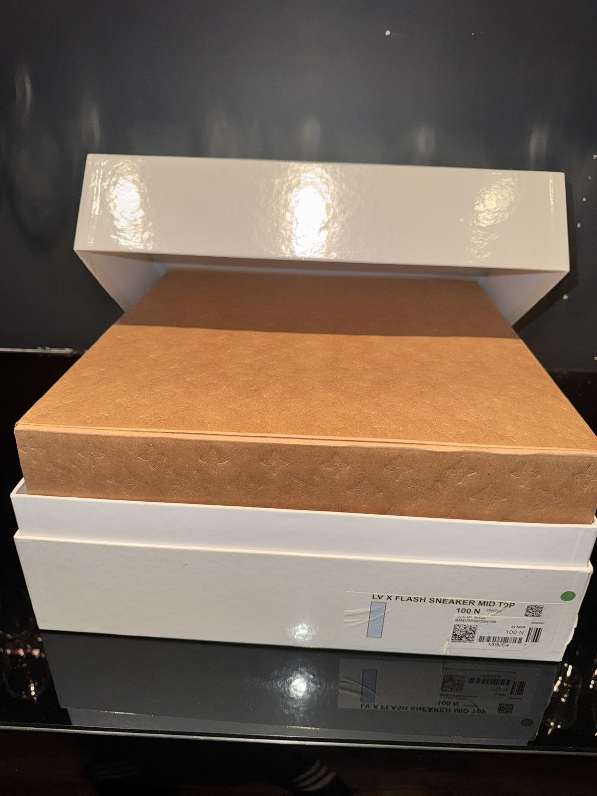 Louis Vuitton Louis Vuitton x Nike Air Force 1 Mid Graffit Damier Azur Size US 10 / EU 43 - 16 Thumbnail
