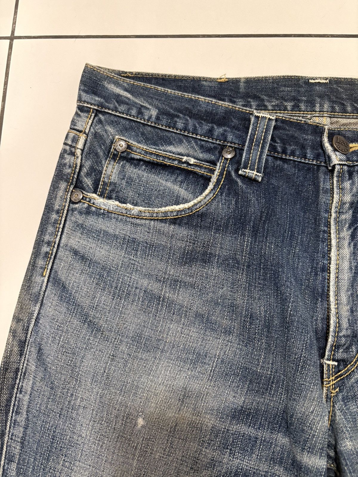 Vintage Vtg Lee Riders Flare Bootcut Distressed Jeans Size US 30 / EU 46 - 10 Thumbnail