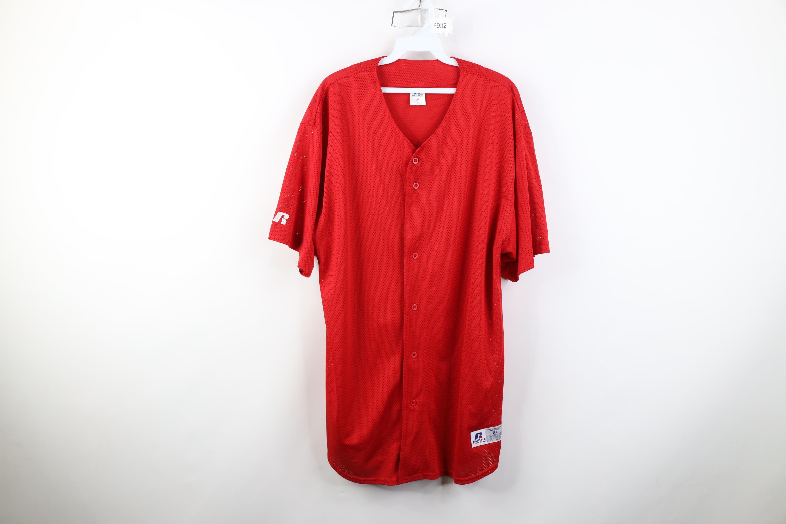 Russell Athletic Vintage 90s Russell Athletic Short Sleeve Baseball Jersey Size US XL / EU 56 / 4 - 1 Thumbnail