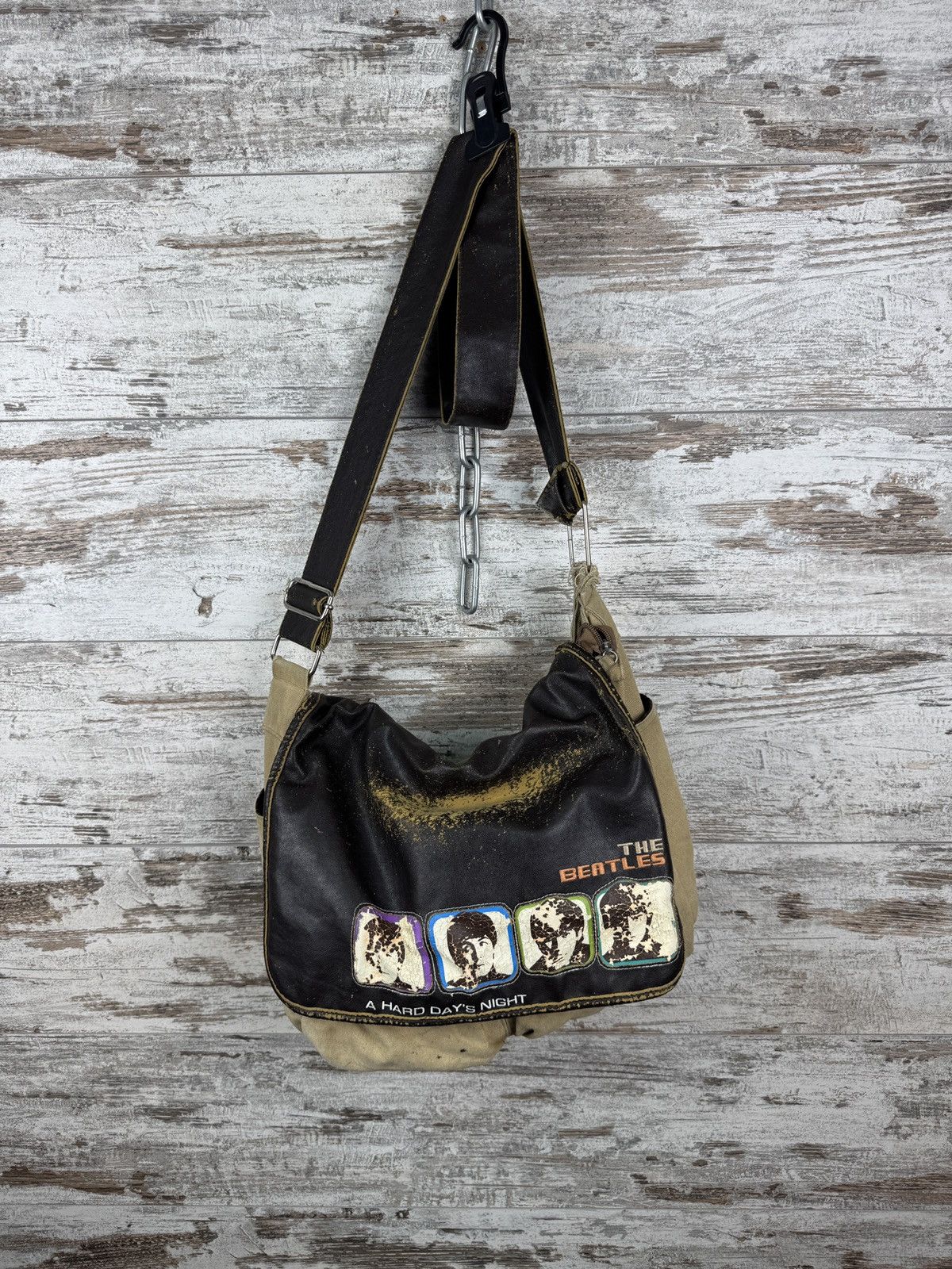Vintage Mens Vintage The Beatles Leather archive 2005 bag rare rock Size ONE SIZE - 1 Thumbnail