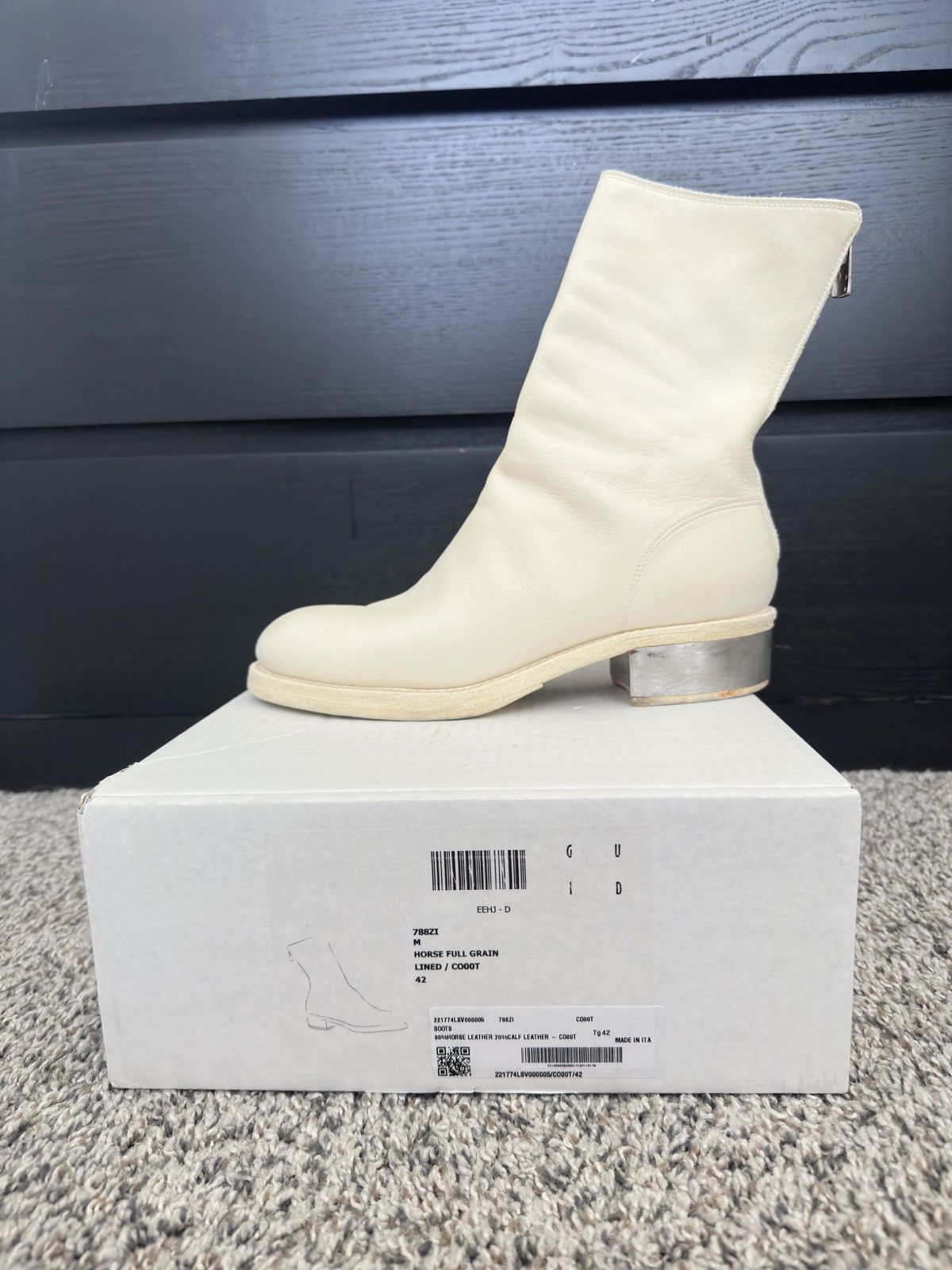 Guidi Guidi 788iz White Boot with Metal Heel Grailed