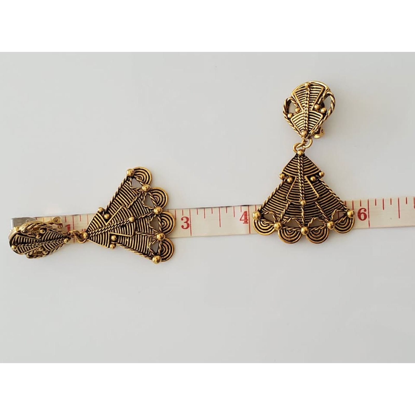 Unknown London BARRERA For Avon Vintage 1980's Gold Mayan Jewelry Set Size ONE SIZE - 6 Thumbnail