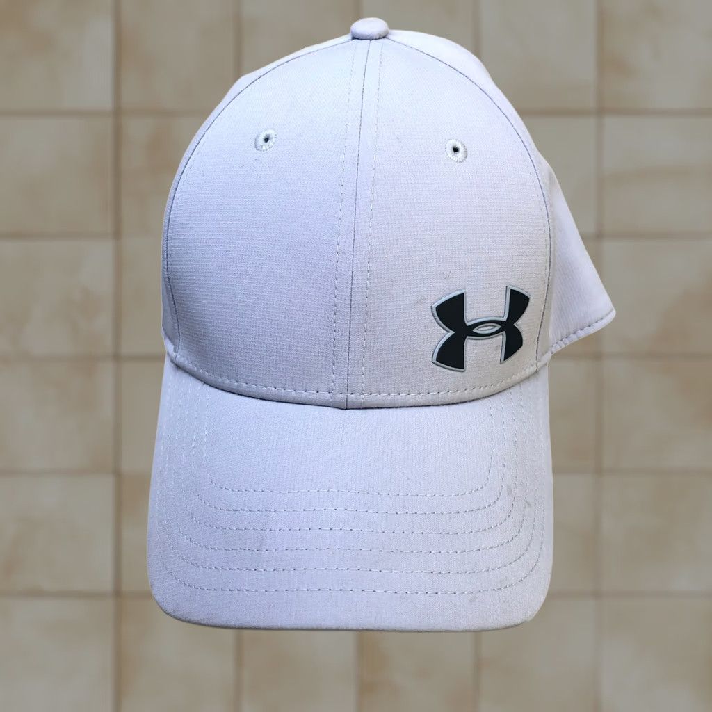 Under Armour UNDER ARMOUR Classic Fit Fitted Hat Men's M/L Grey Baseball Cap Size ONE SIZE - 1 Thumbnail