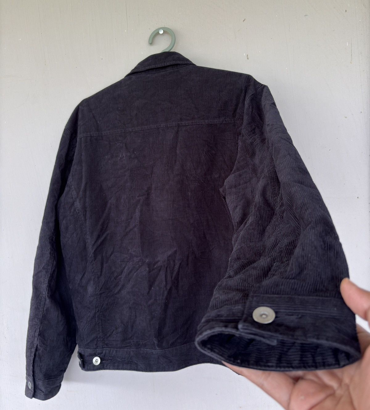 Japanese Brand Compass Black Corduroy Jacket Button-Up Size US XXL / EU 58 / 5 - 13 Thumbnail