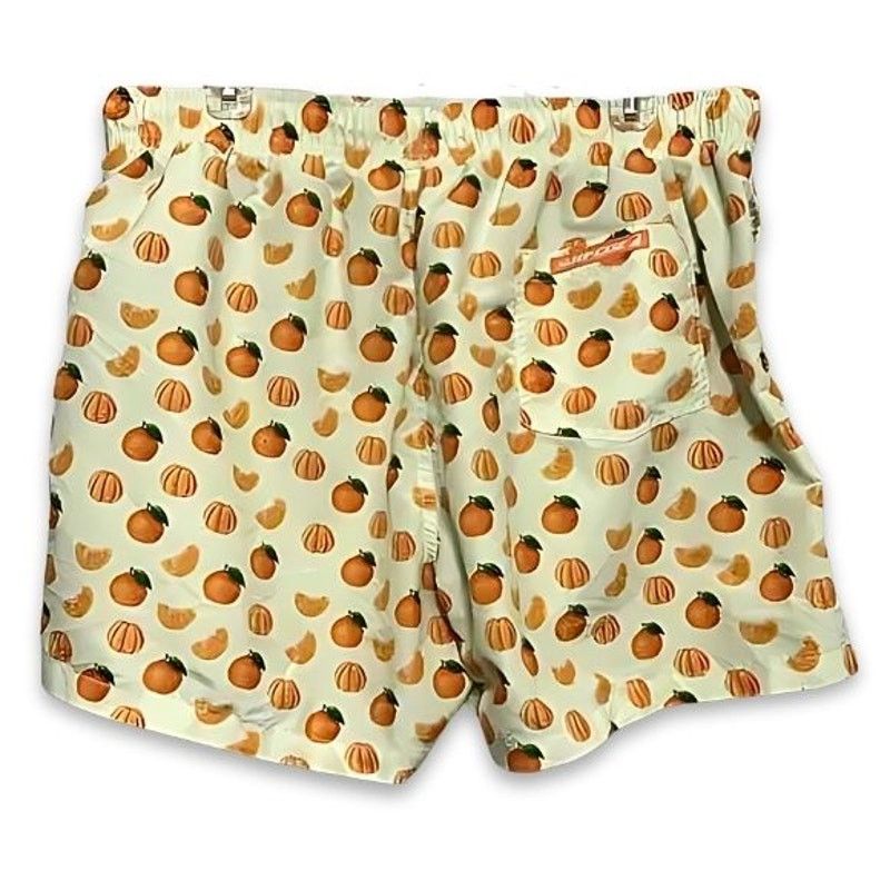Other Surf Cuz Swim Trunks QuickDry Grove Pattern Orange/Green NWT Size US 36 / EU 52 - 4 Thumbnail