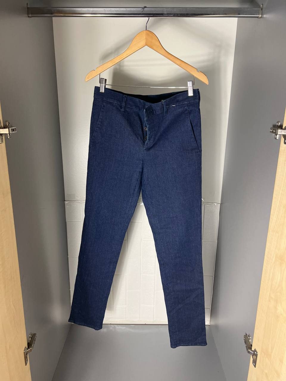 Prada VINTAGE PRADA DENIM SKINNY JEANS ITALIAN DESIGNER CASUAL Size US 32 / EU 48 - 3 Thumbnail