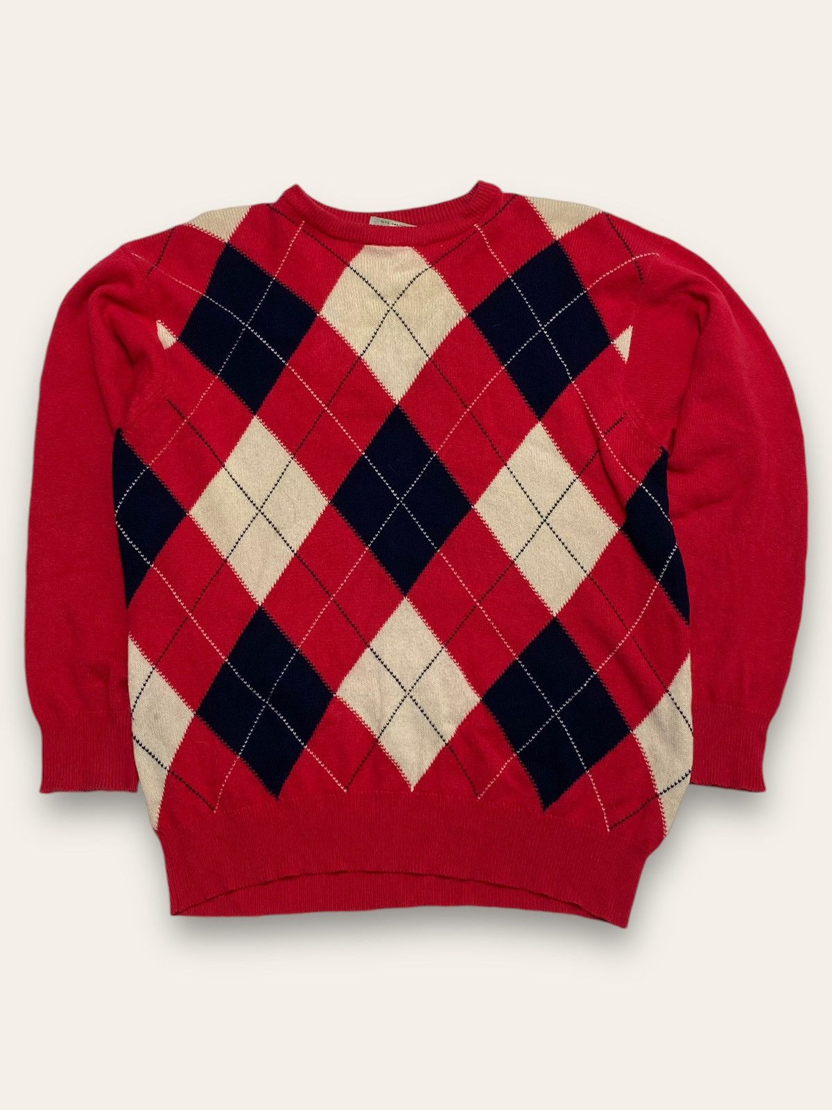 Vintage AQUASCUTUM Pink Checked Cashmere Sweater