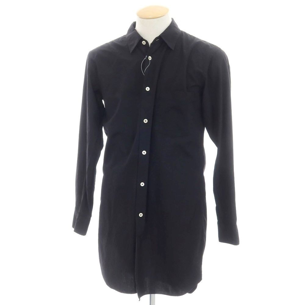 Comme des Garcons Homme Plus Shirt Polyester Plain Long Sleeve Black Size US XS / EU 42 / 0 - 1 Thumbnail