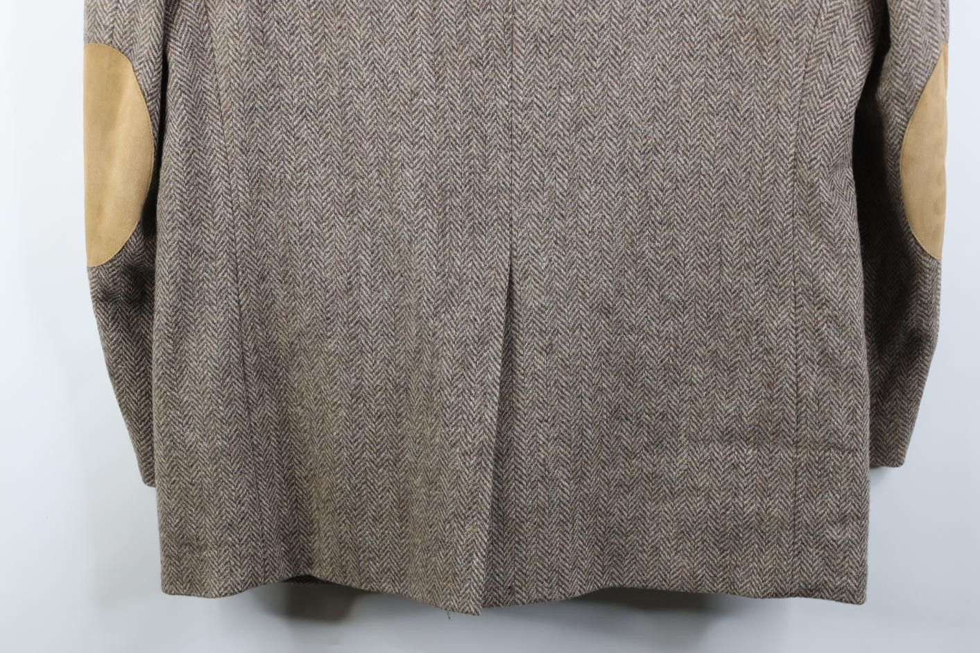 Vintage Vintage 90s Herringbone Suede Elbow Patch Blazer Suit Jacket Size US XXL / EU 58 / 5 - 15 Thumbnail
