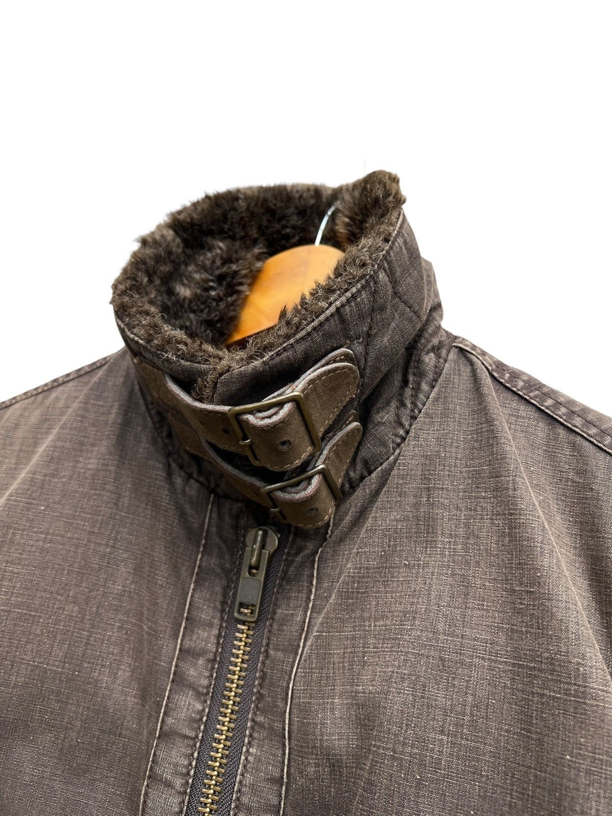 Johnbull Johnbull Alpaca Fur Canvas Sunfaded Brown Jacket Size US M / EU 48-50 / 2 - 7 Thumbnail