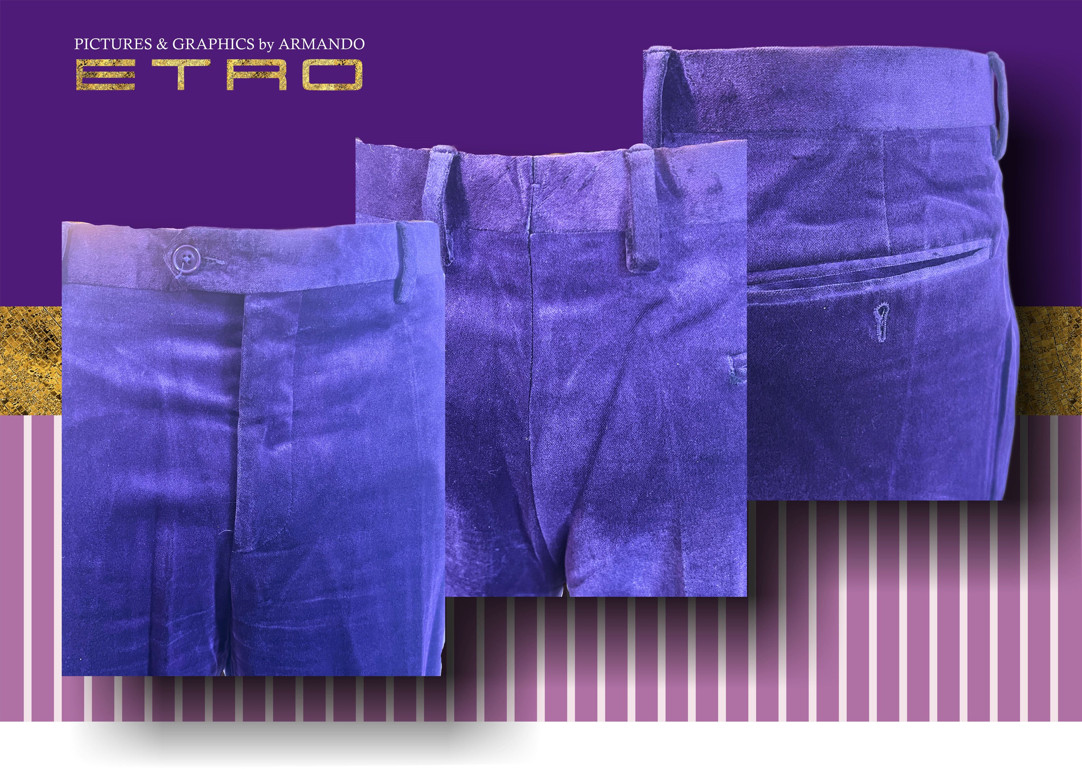 Etro Velvet Pant Size US 40 / EU 56 - 6 Thumbnail
