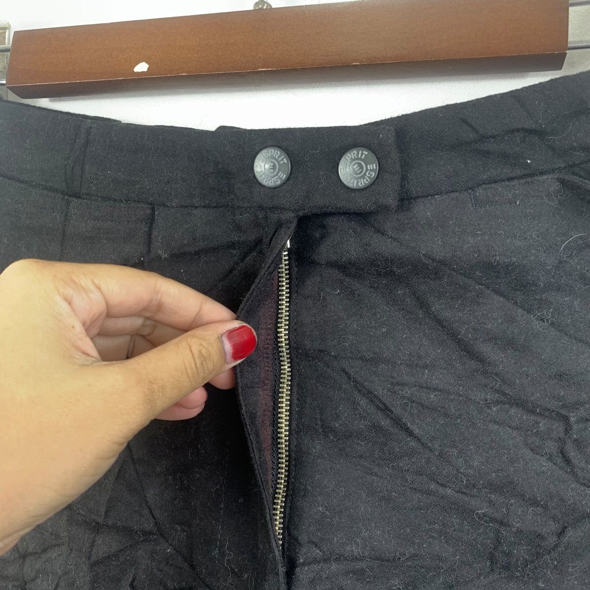 Esprit Vintage ESPRIT Zipper Button Casual Mini Skirts Size 26" / US 2 / IT 38 - 5 Thumbnail
