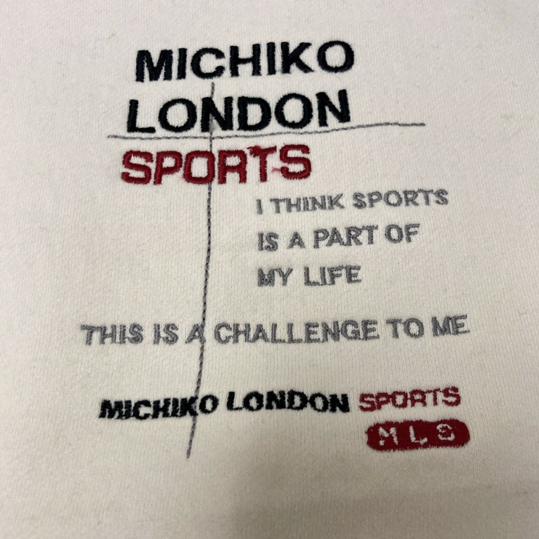 Vintage VINTAGE Michiko London Sports Pullover Sweater Beige Medium Mens Sweater Size US M / EU 48-50 / 2 - 2 Thumbnail