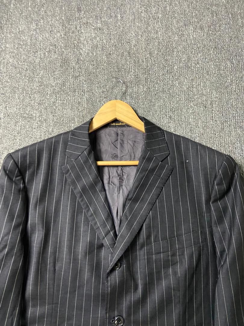 Japanese Brand Ing Loro Piana Single Breasted Stripes Blazer (202) Size US M / EU 48-50 / 2 - 7 Thumbnail