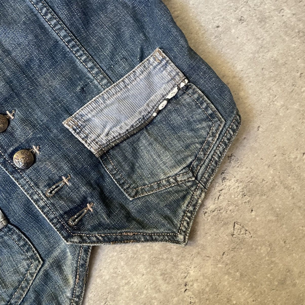 Diesel × Diesel Black Gold × Vintage Very Vintage 90s Diesel Uzbekistan Rally Denim Vest Size US S / EU 44-46 / 1 - 6 Thumbnail