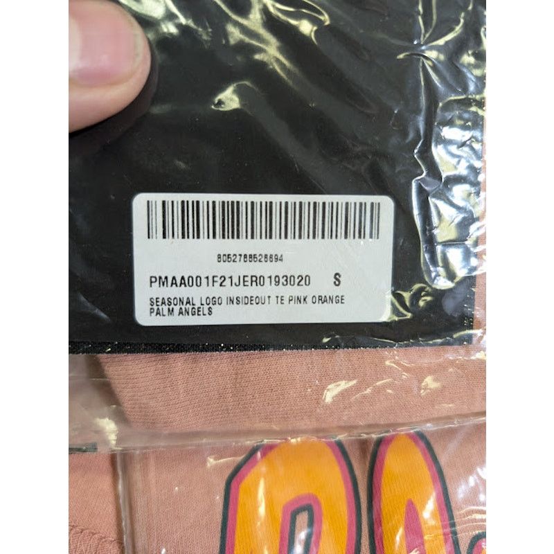 Palm Angels o1rshd1 Seasonal Logo Insideout T-Shirt in Pink / Orange Size US S / EU 44-46 / 1 - 17 Thumbnail