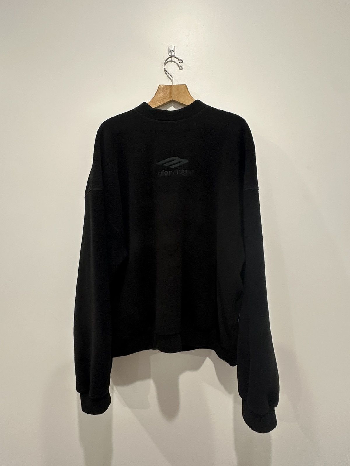 image of Balenciaga 3B Icon Sweatshirt in Black, Men's (Size XL)