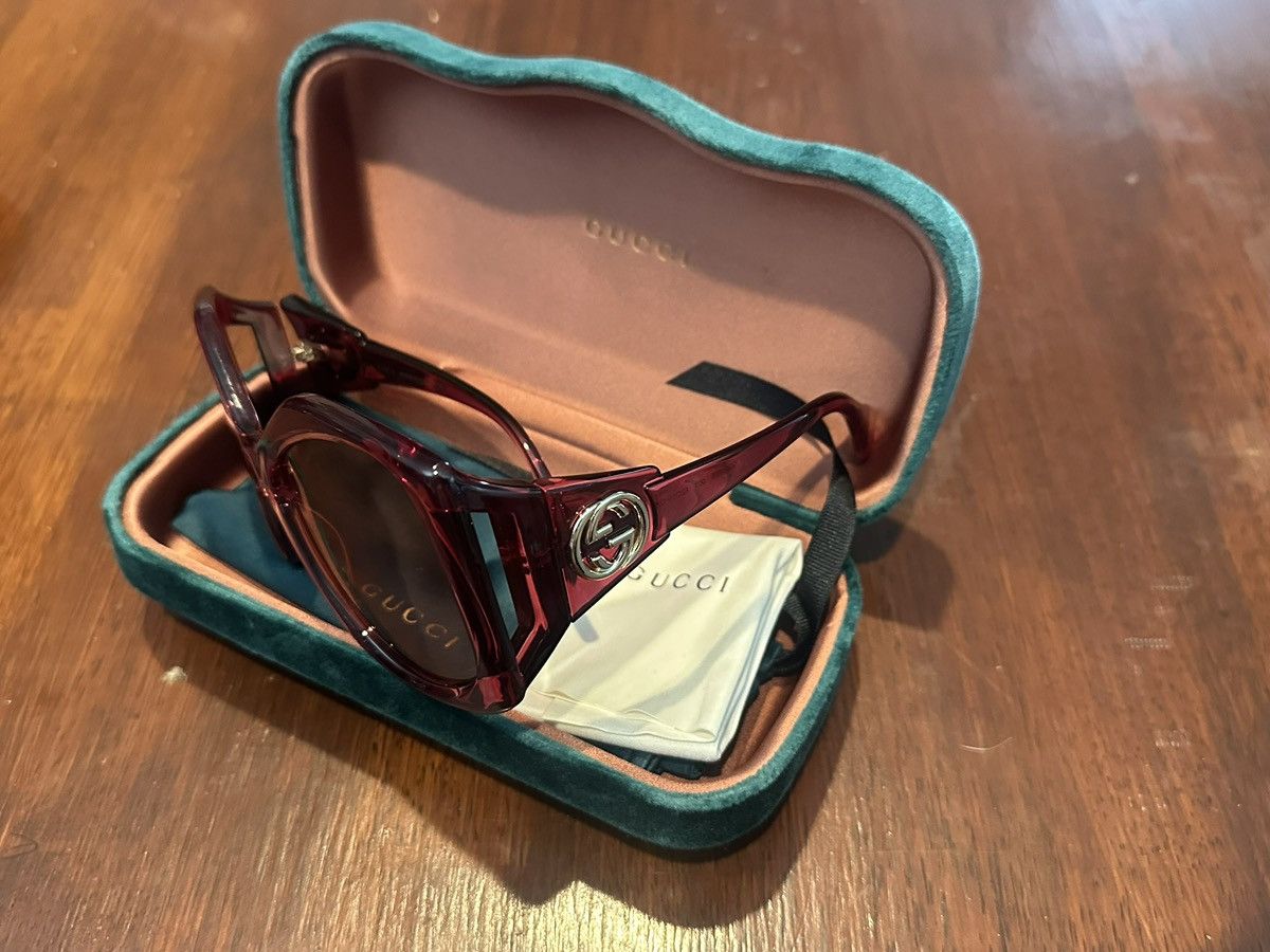 Gucci GUCCI GG0875S OVERSIZED PINK SUNGLASSES With Case And Cloth Size ONE SIZE - 2 Thumbnail