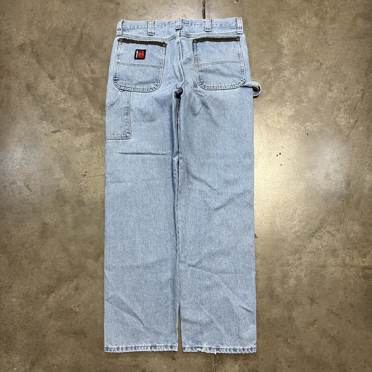 Vintage × Wrangler Vintage Wrangler Riggs Carpenter Workwear Jeans Baggy Faded Size US 36 / EU 52 - 5 Thumbnail