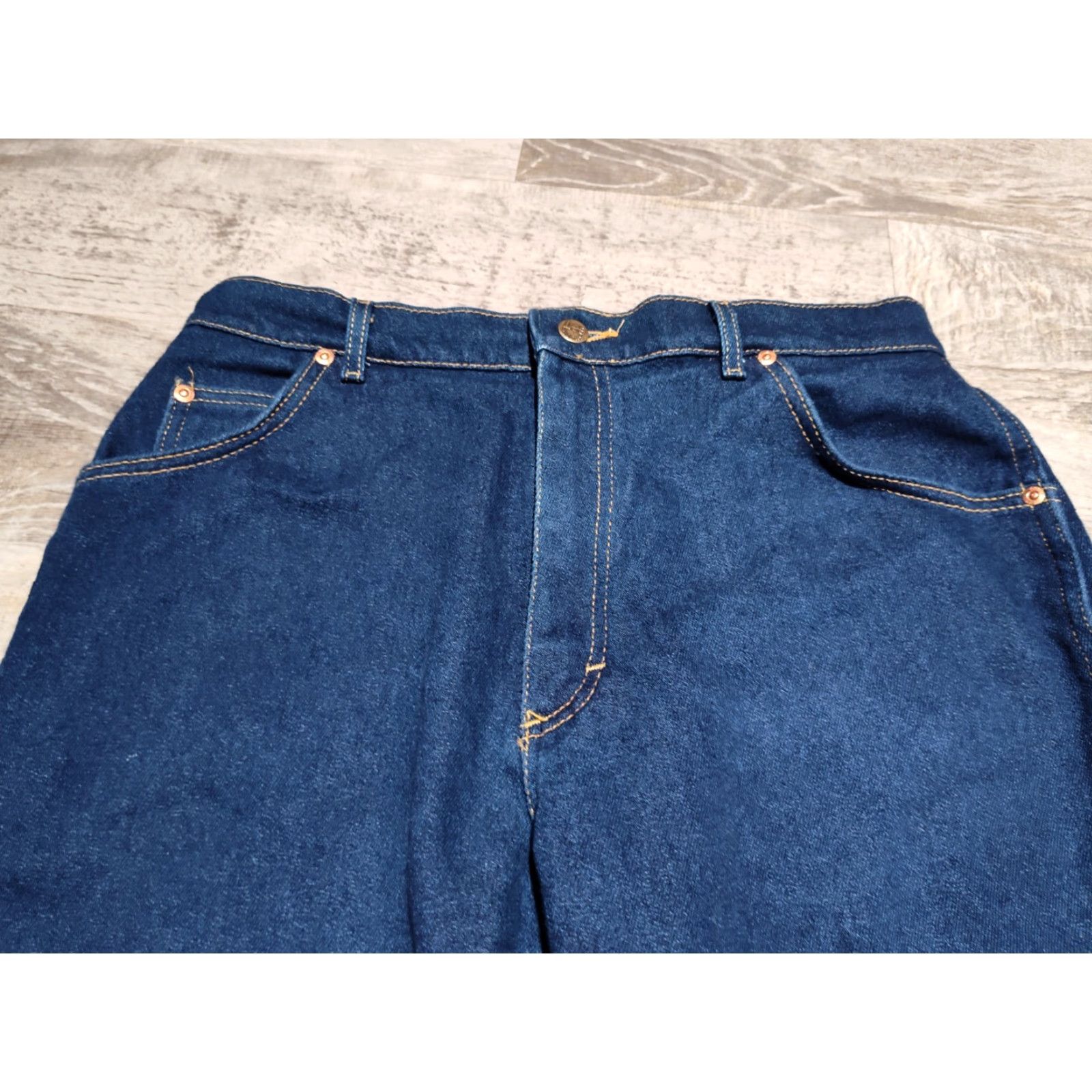 Vintage Vtg Lee Riders High Waisted Straight Leg Jeans Women's 18 Pet USA Union Made EUC Size 40" / US 18 - 4 Thumbnail