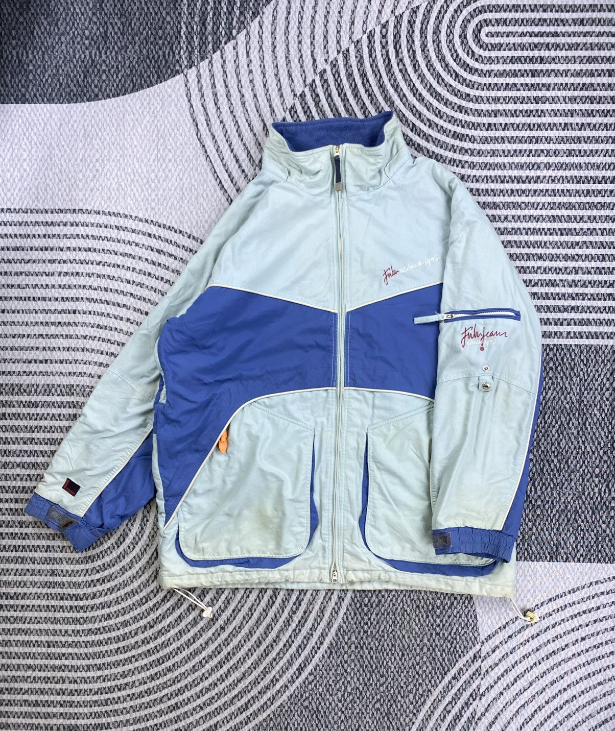 Fubu Vintage FUBU Rare Sport Two Tone Blue Zipper Jacket Size US XXL / EU 58 / 5 - 1 Thumbnail