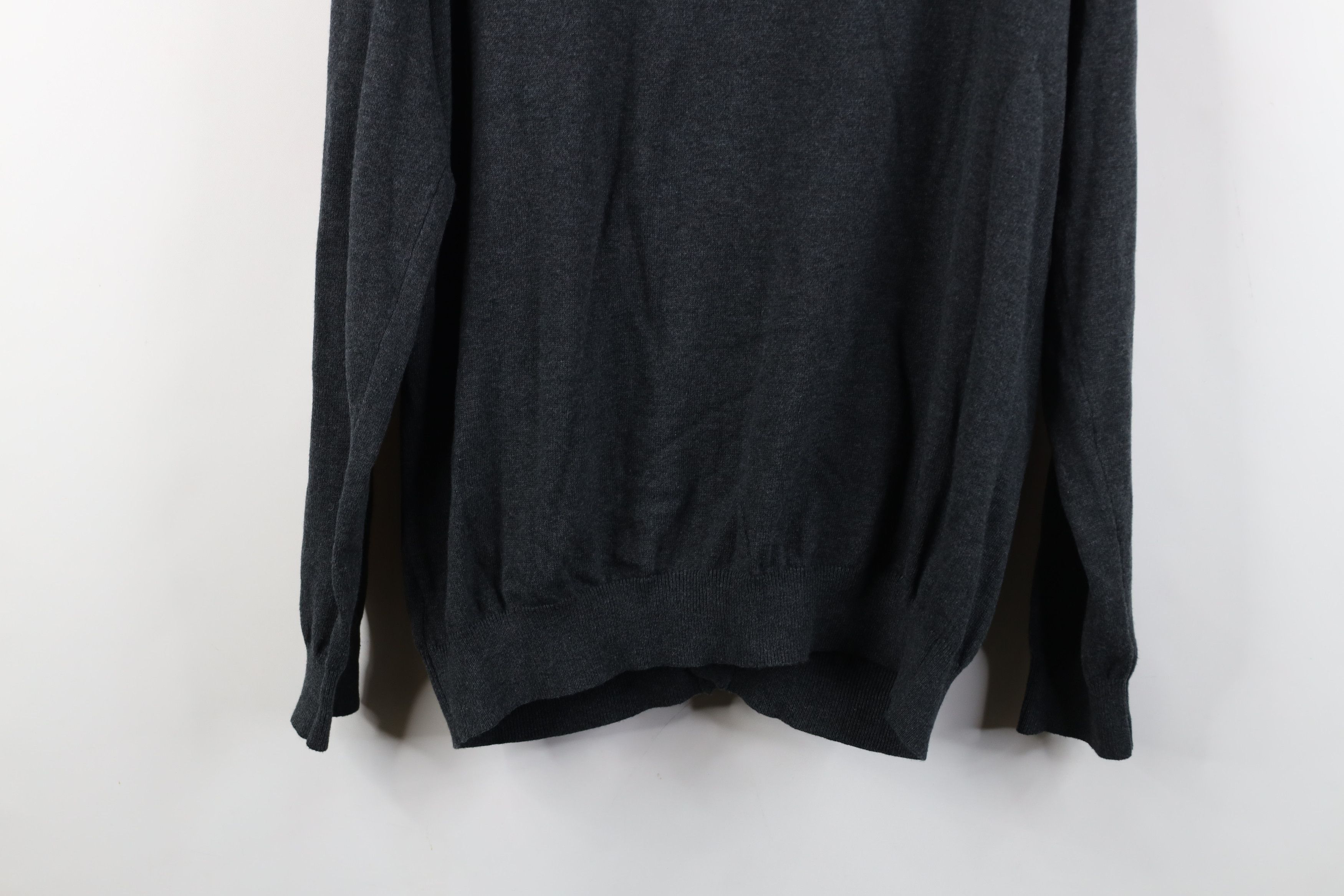 Vintage Vintage 90s Y2K Streetwear Cotton Knit Cardigan Sweater Gray Size US L / EU 52-54 / 3 - 11 Thumbnail