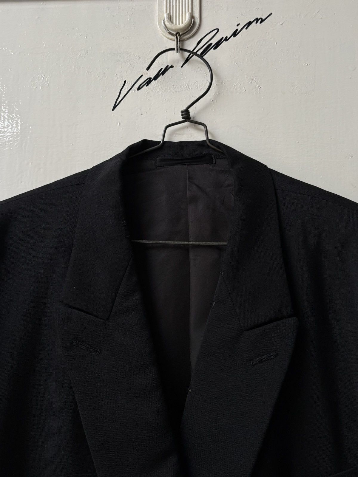 Christian Dior Monsieur Christian Dior Monsieur Black Suit Size 50L - 4 Thumbnail