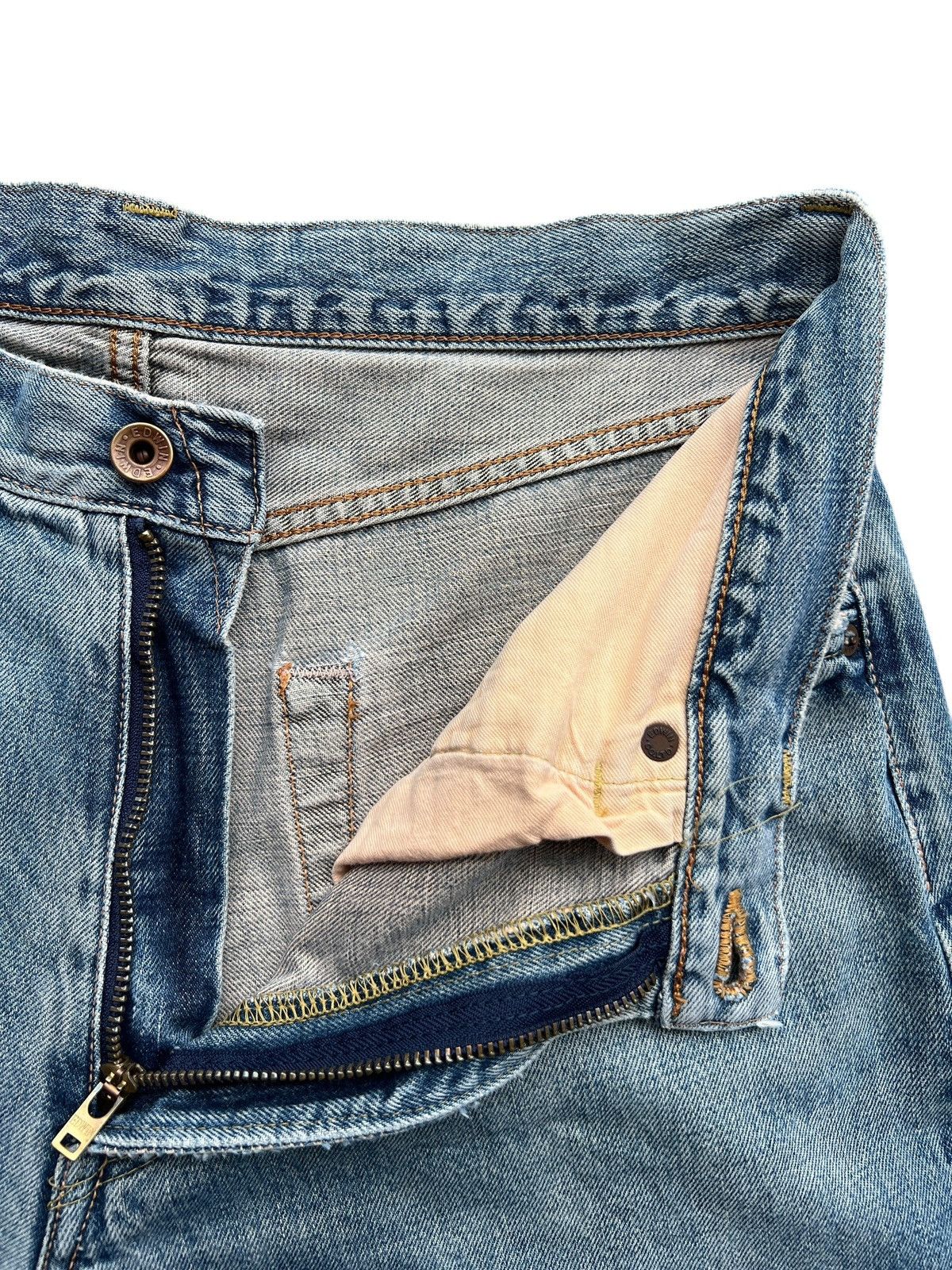 Edwin Vintage Edwin 505 Selvedge Distressed Denim Jeans 33 Size US 33 - 10 Thumbnail