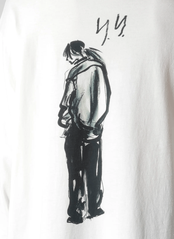 Yohji Yamamoto BNWT SS25 YOHJI YAMAMOTO POUR HOMME PRINT LS TSHIRT 3 Size US L / EU 52-54 / 3 - 17 Thumbnail