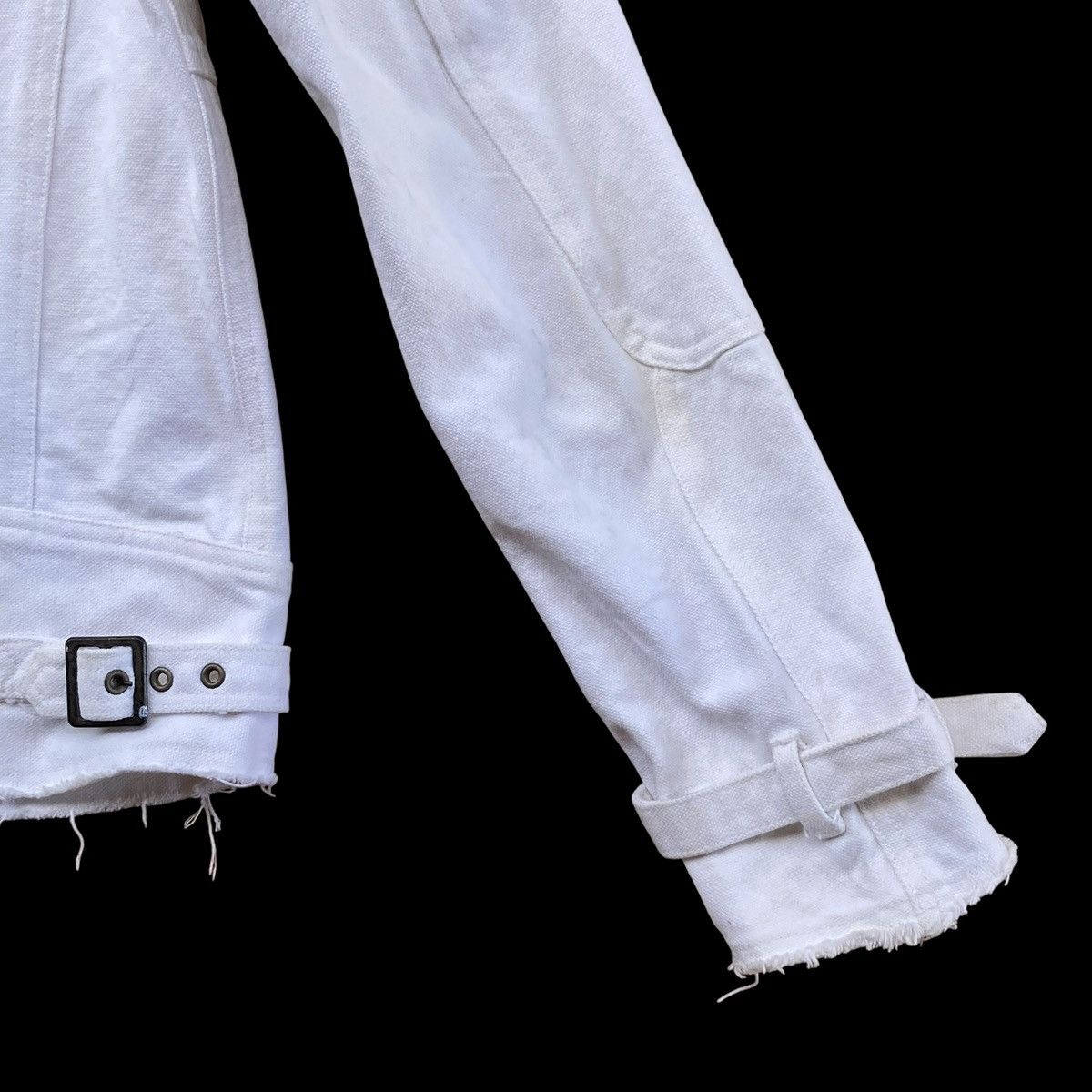 Schlussel 🇯🇵 SCHLUSSEL DOUBLE COLLAR DENIM + COWHIDE JACKET Size US M / EU 48-50 / 2 - 11 Thumbnail