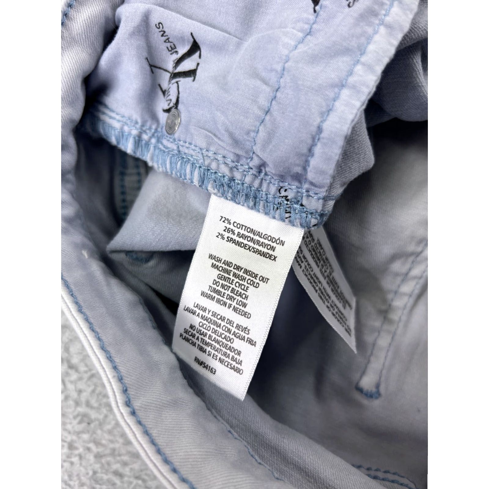 Calvin Klein VINTAGE Calvin Klein Jeans Womens 12 Purple Denim Skinny High Rise Stretch 28x26 White? (Oops) Size 34" / US 12 / IT 48 - 7 Thumbnail