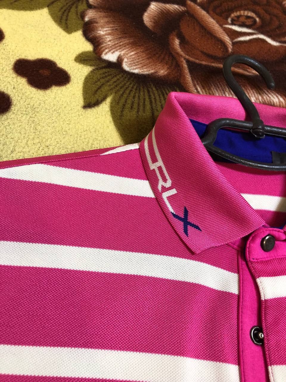RLX Ralph Lauren RLX Ralph Lauren striped Short Sleeve Pink Shirt polo Size US M / EU 48-50 / 2 - 7 Thumbnail