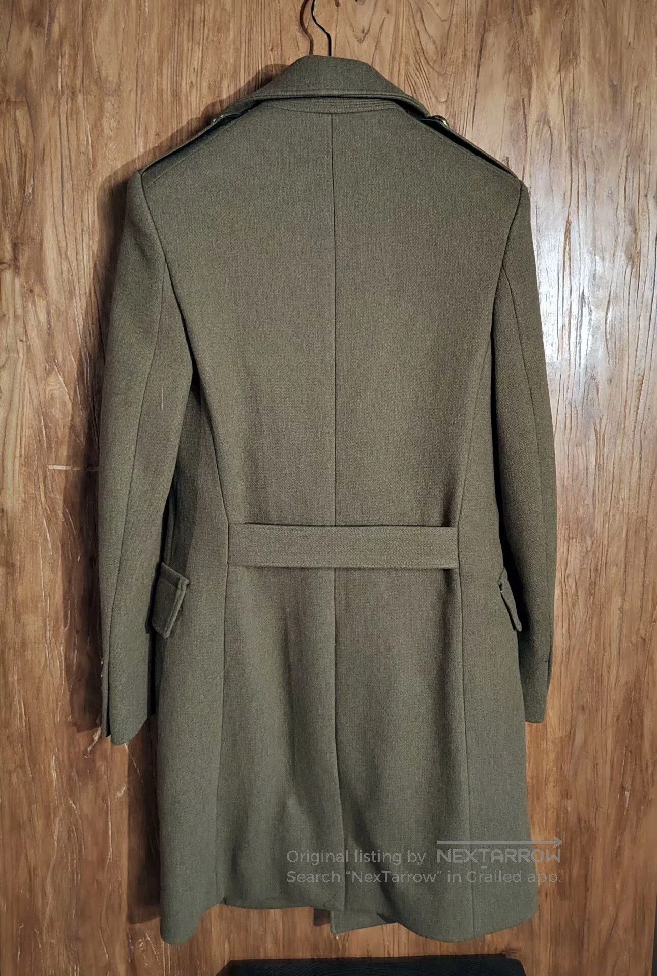 Balmain Balmain x H&M Olive Green Coat. Size US XS / EU 42 / 0 - 7 Thumbnail