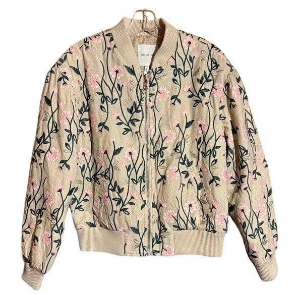 AVEC LES FILLES Avec Les Filles Pastel Floral Bomber Jacket Women's NWT SM Size S / US 4 / IT 40 - 1 Thumbnail